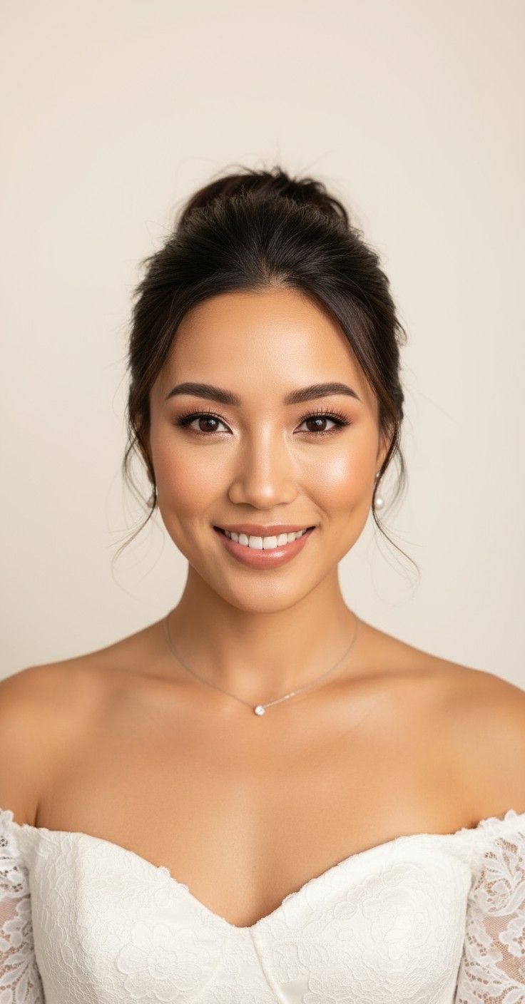 After Messy Bun Hairstyle For Wedding